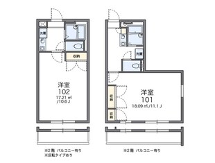 レオパレスTAKASAGO(10724)の物件間取画像